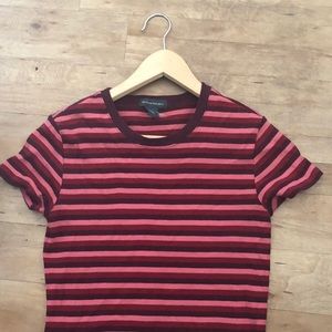 burgundy tee